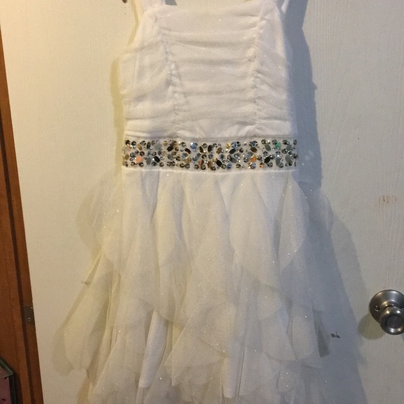 white sparkly dress short
